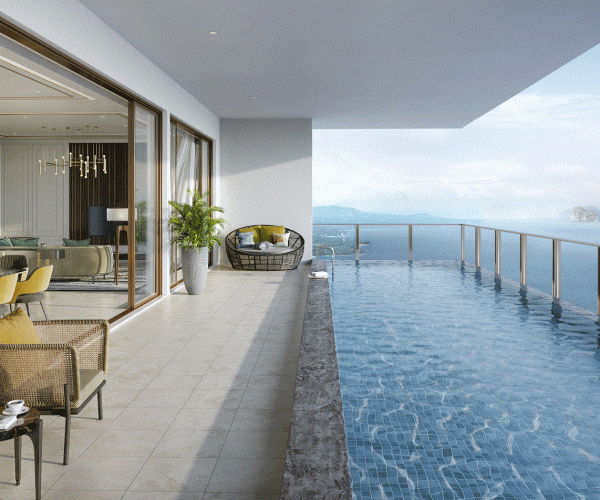 Sky pool villa InterContinental HaLong Bay